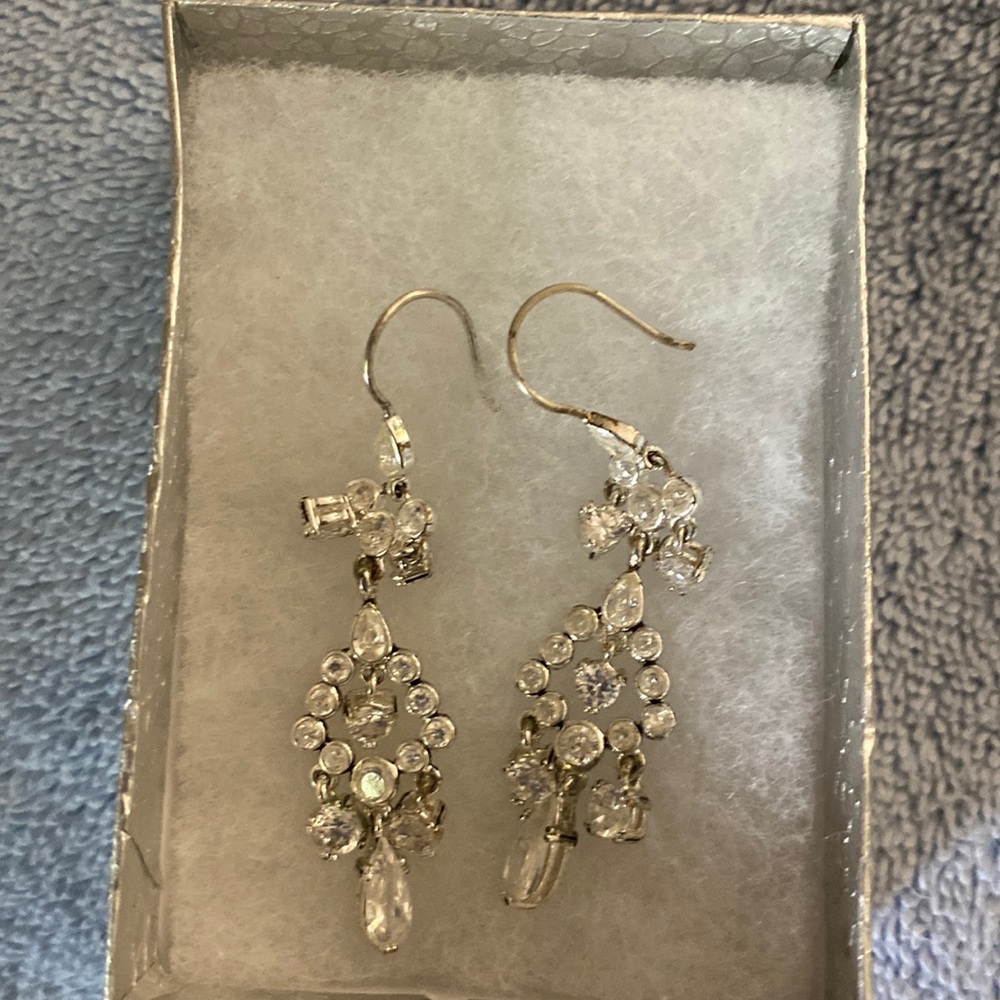 Ann Bailey’s bridal shop earrings silver